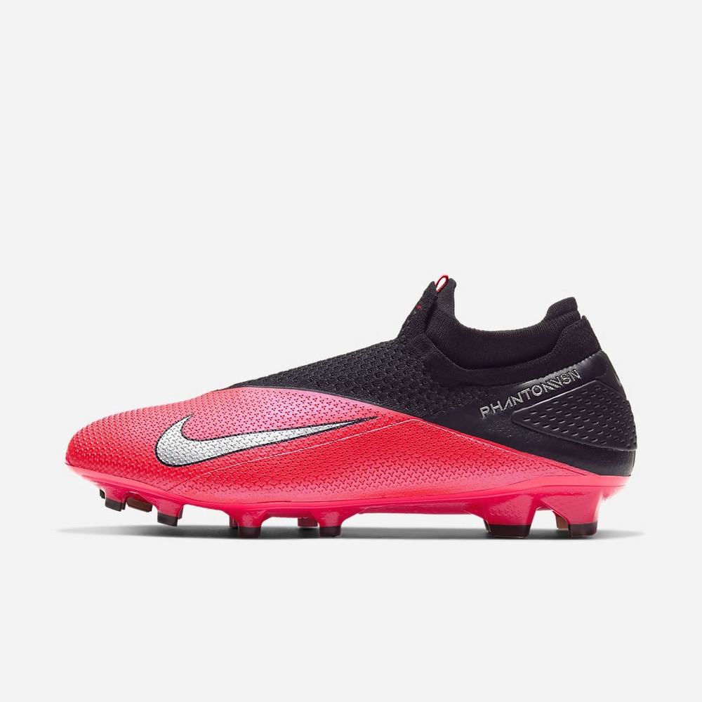 Crampon De Foot Nike Phantom Vision 2 Elite Dynamic Fit FG Rouge 2956-341 Laser Crimson/Black/Metallic Silver Homme | AUF-41485785